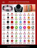 Swarovski Beads: Swarovski Crystal Beads and Swarovski Jewelry Beads Stores. Faceted Swarovski Crystal Beads: Jet, Light Siam, Peridot, Aquamarine, Rose, Topaz and Black Diamond Swarovski Crystal Beads.