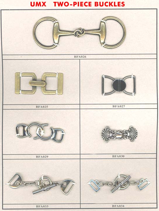 two-piece buckles with hooks B-1