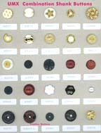 Series A-2 fashion buttons: combination shank buttons, rubber buttons, polyester buttons, ABS buttons, metal buttons, plastic buttons