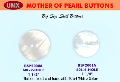 The real size picture BSP2001A-2008A: The Beauty Of Nature - mother of pearl buttons - The Big Size Hard to Find shell
buttons