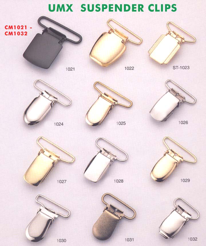 Large picture of Suspender clips, clips, buckle clips, belt clips, apparel clips, footware clips,
leather goods clips, series 3-10