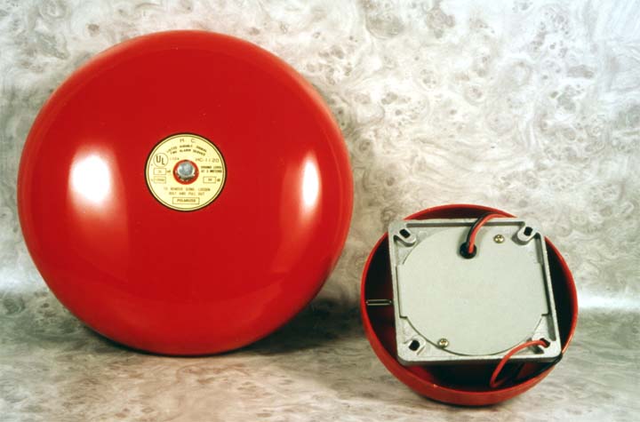Large Picture of Gallery #1: Fire Alarm System: Fire Bell, Electric Fire Alarm Bell, Wall-Mount Fire Alarm Bell