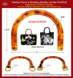 Wholesale Purses, Cigar Box Purses, Handbags Handles: AP-084 Turtle Color Plastic Handles