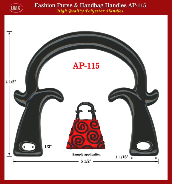 Designer Handbag, Purse: Stylish horn handbag handle