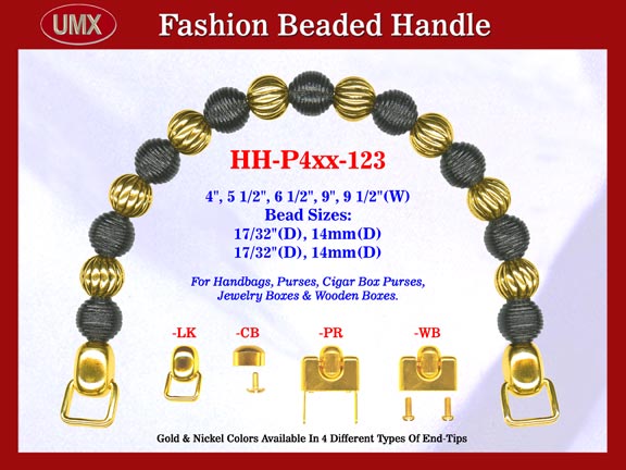 Beaded Purse Handles HH-P4xx-122 For Wedding Purse