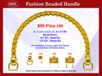 Beaded Purse Handles HH-p4xx-190 For Wedding Purses
