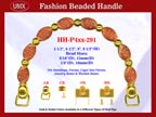 Bone Beads Handbag Handle, Antique Beads Purse handle HH-Pxx-291 Designer Purse Hardware