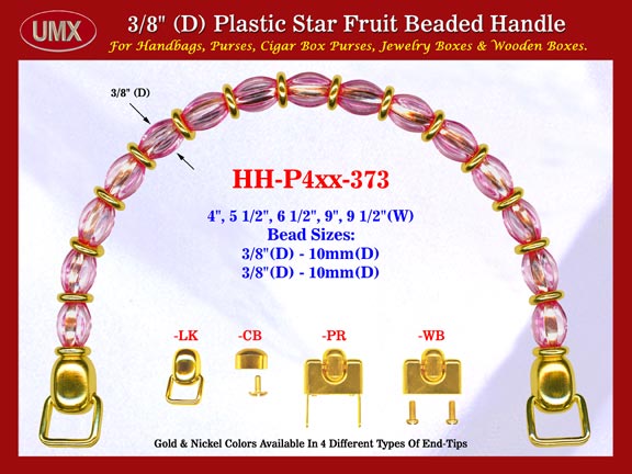 Wood Cigar Handbag Purse Handle: Wood Cigar Box Handbag Star Fruit Beads Purse Handle: Wood Box Handbag Handles  - HH-Pxx-373