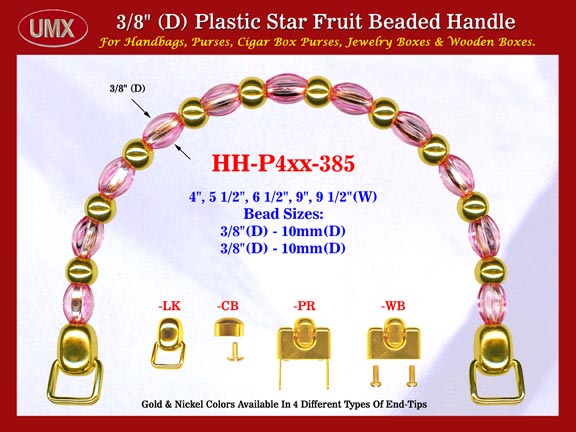 Make Cigar Box Handbag Handle: Make Cigar Handbag Star Fruit Beads Purse Handle: Make Box Handbag Handles - HH-Pxx-385
