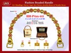 Wholesale Handbags Handles HH-Pxx-441: Flower Beads, Daisy Flower Beads, Carved Flower Beads