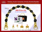 Onix Jewelry Beads, Acrylic Onix Beads For Women's Winter Handbag Handle: HH-Pxx-538