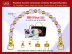 Lilac Jewelry Beads, Acrylic Lilac Beads For Women's Jewelry Handbag Handle: HH-Pxx-551