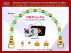 Jade Jewelry Beads, Acrylic Jade Beads For Women's Fashion Handbag Handle: HH-Pxx-554