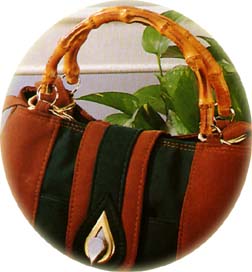 Sample 1 - the beauty of nature - bamboo handle for fashion handbag: handles, bamboo handles, handbag handles, fashion handles