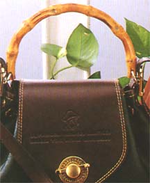 Sample 2 - the beauty of nature - bamboo handle for fashion handbag: handles, bamboo handles, handbag handles, fashion handles