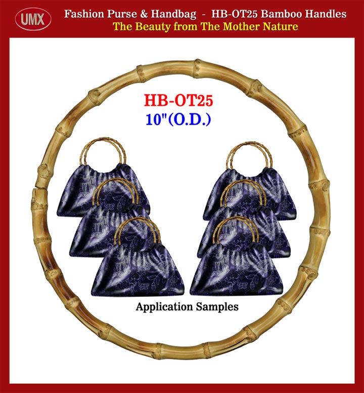 Round Bamboo Handle: Fashion Bamboo Handles Hardware For Fashion Purses and
Handbags