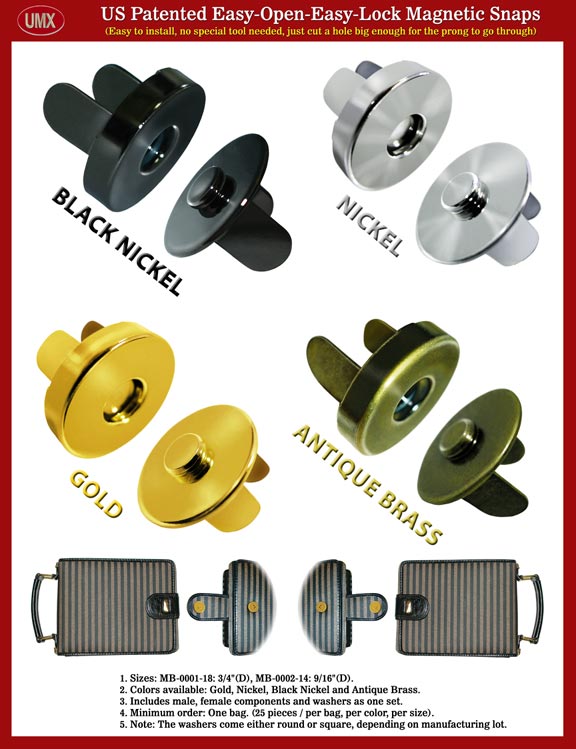 Magnetic Buttons, Magnetic Snaps, Magnetic Fastener