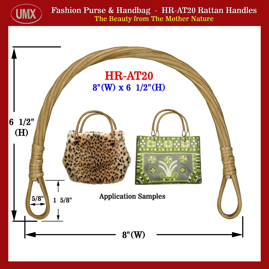Rattan Handle - The Beauty From Mother Nature - Rattan Purse, Handbag Handles -
HR-AT20
