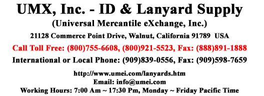 You are viewing UMX > Lanyards > Snap Closure > 3/4" Low Price Custom Printed Quick Release and Safety Breakaway Snap Closure Neck Lanyards With 13-Colors In Stock.