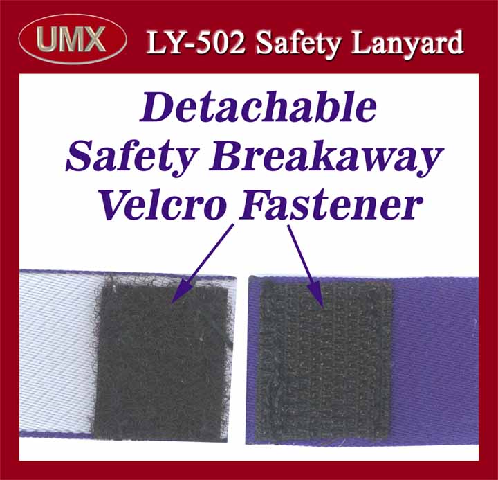 Velcro Tape Fastener: Safety Velcro, Breakaway Velcro, Detachable Velcro for safety
lanyard
