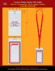 Complete Set of Custom ID Holders With Custom Logo Imprinted Lanyards For ID Cards.