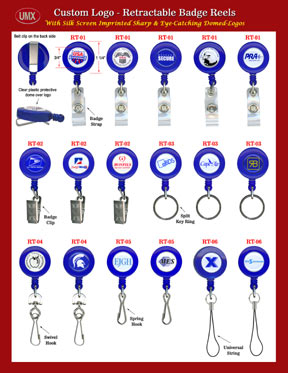 Custom Logo Badge Reels with Badge Straps - United Nation and GE Style  Artworks