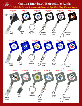 Customized Retractable ID Holder with Customized Theme Imprinted or Laser Cut