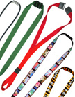 5/8" Sewn-On Pre-Printed Neck Straps, Bands Or Ring Lanyards With Adjustable Sliders.
