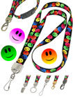 Happy Face Lanyards: Smiling Face Lanyards, Laughing, Smiley Faces and Funny Smile Face Printed Lanyards