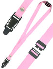 Quick release buckle + one swingable safety breakaway buckle on the back of neck.