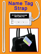 PlasticHandbag tag loop or plastic bag tag straps