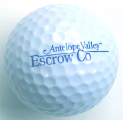 antelope valley escrow logo golf balls