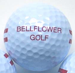 bell flower golf club logo golf balls