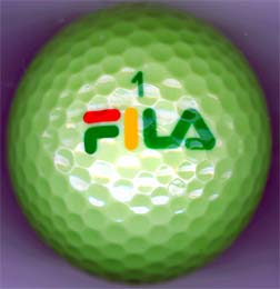 fila logo golf balls