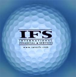 international financial service logo golf balls