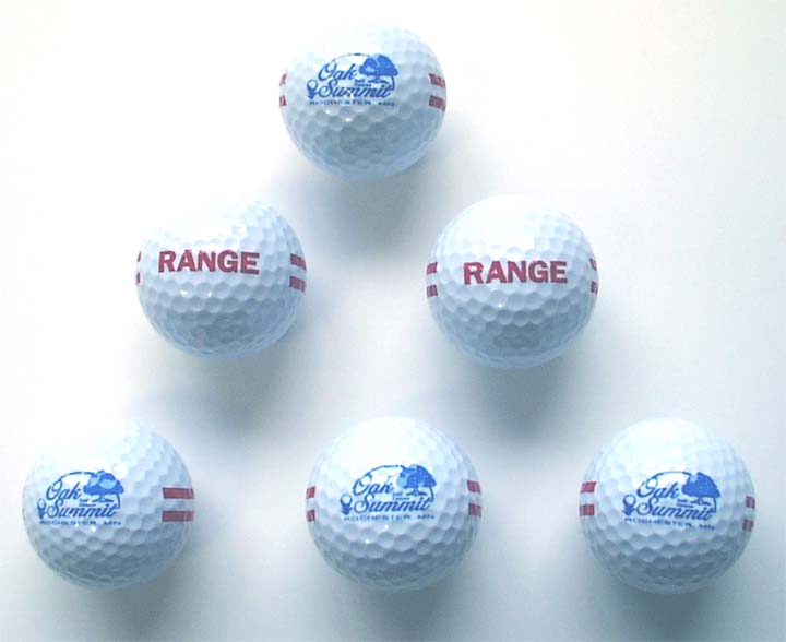 oak summit golf club - range golf balls