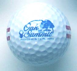 oak summit logo range golf balls