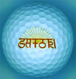 satori logo golf balls