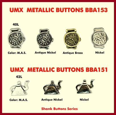 funny buttons. The tee pot uttons - metallic