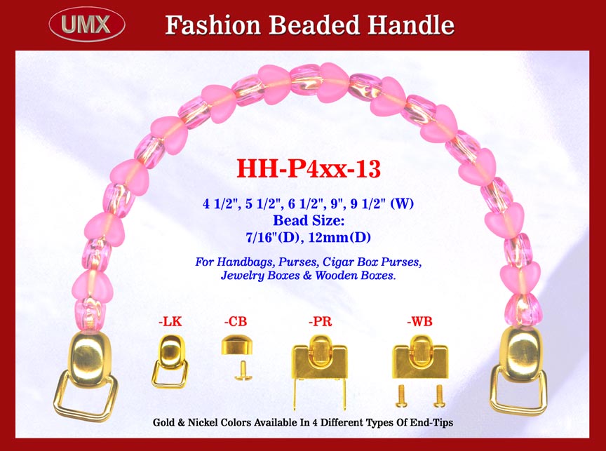 HH-P4xxG-13 Stylish Love Heart Purse Handle For Fashion Purses, Handbags, Wood
Cigarbox, Cigar Box Purse or Jewelry Box Purses