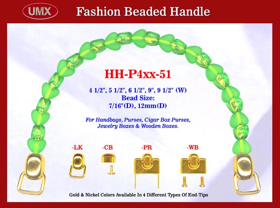 HH-P4xxG-51 Stylish Fashion Purse, Wood Jewelry Box, Cigar Box Purse, Wooden Cigarbox Handbag Beaded
Handle